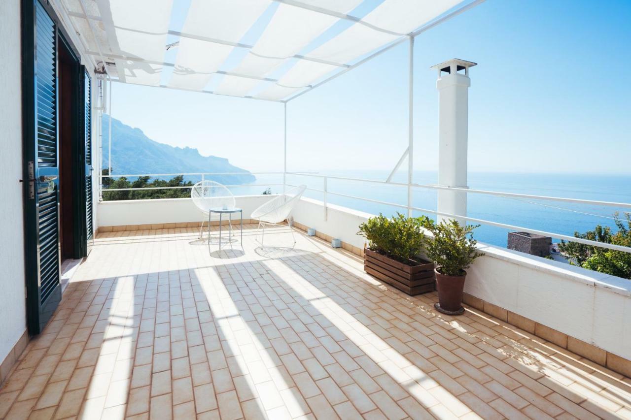 Sea View Villa In Ravello With Lemon Pergola, Gardens And Jacuzzi - Ideal For Elopements Экстерьер фото